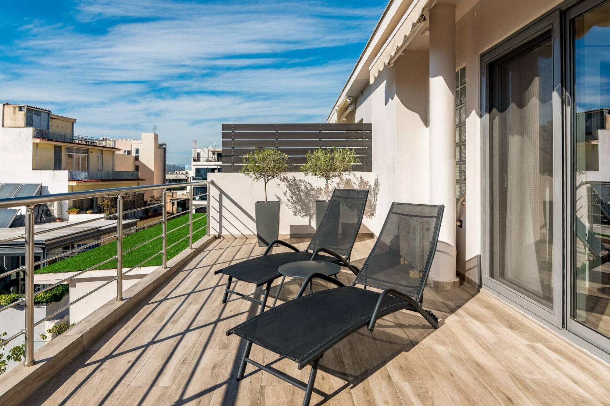 דירות Dreamy Athens Penthouse With Acropolis View מראה חיצוני תמונה