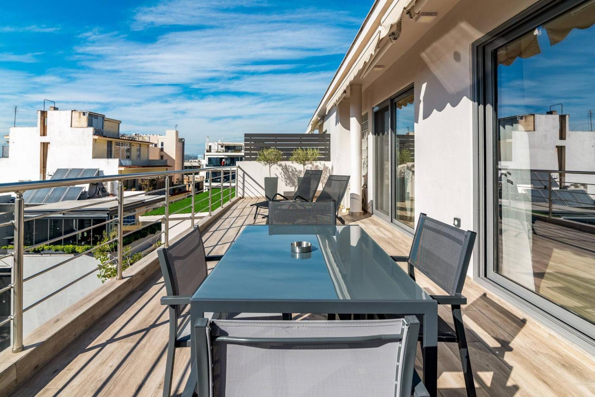 דירות Dreamy Athens Penthouse With Acropolis View מראה חיצוני תמונה